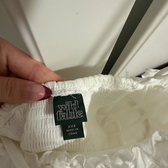 Wild Fable Cream Ruffled Dress - Picture 2 of 3